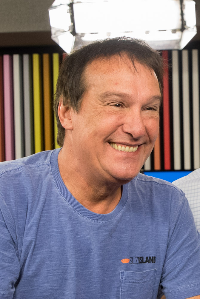 Emílio Surita durante entrevista ao programa Pânico, em 19 de fevereiro de 2019.
